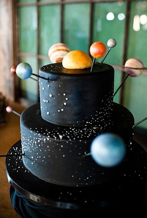 Outer-space party ideas  #space #birthday #cake #kidsbirthdayparty #kidsbirthdaypartyideas #girlbirthdayparty #girlbirthdaypartyideas #boybirthdayparty #boybirthdaypartyideas Solar System Cake, Space Party Decorations, Galaxy Cake, Outer Space Party, Space Birthday Party, Outer Space Birthday, Wedding Dessert, Space Birthday, Space Party