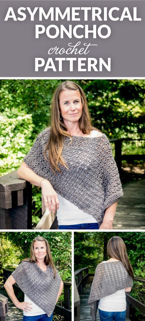 Poncho Crochet Pattern, Poncho Crochet, Crochet Geek, Crochet Poncho Patterns, Ladies Poncho, Poncho Pattern, Crochet Wrap, Chale Crochet, Crochet Poncho