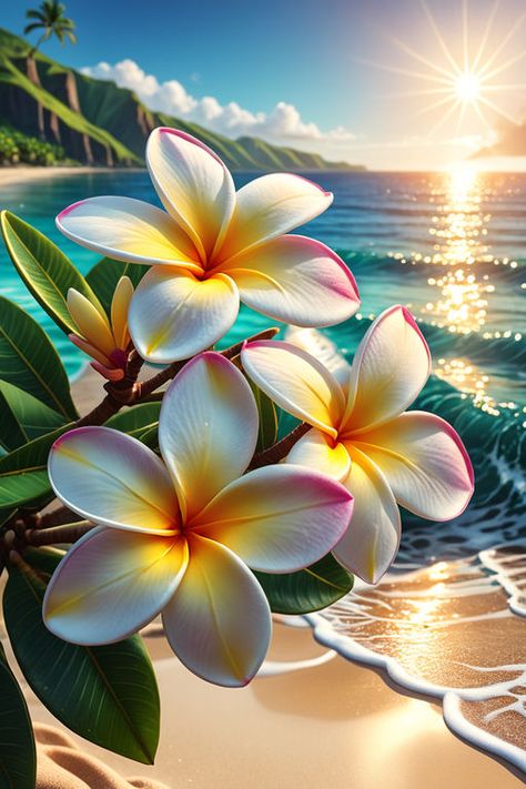 Hawaiian Flowers Wallpaper, Exotic Flowers Tropical, Hawaiin Flowers, God Is Still Good, Hawaiian Aesthetic, Tropical Photo, Flower Skin, Hawaii Flowers, Hawaii Photography