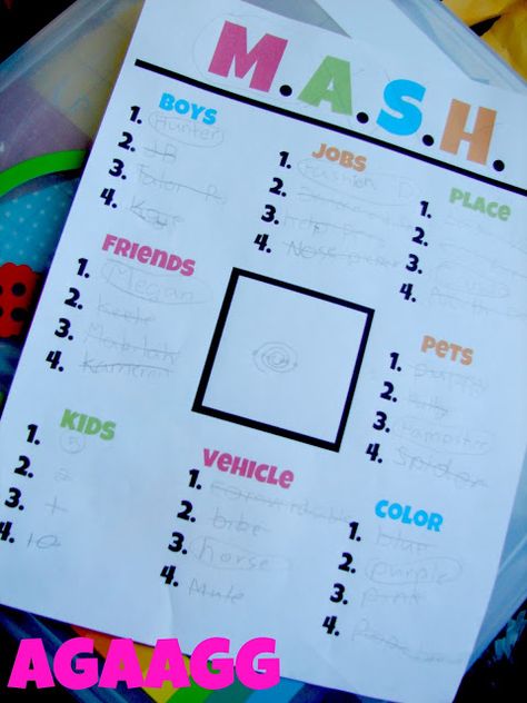 we are getting ready for school....by going OLD school - M.A.S.H. Printable! This is so great! #agirlandagluegun Getting Ready For School, 80s Birthday Parties, Kids Going To School, Bar A Bonbon, 80s Theme Party, Girl Sleepover, Sleepover Games, Fun Sleepover Ideas, 13th Birthday Parties