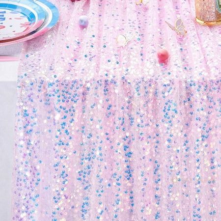 Iridescent Sequin Table Runner 12 x 72 Inch GlitterTable Runner for Wedding Birthday Party Baby Shower Decor Product Specification Brand:Nanaborn Material: Polyester Fiber Size: 1272IN(30183CM) Color:Pink/Purple Package Includes: Iridescent Sequin Table Runner1 The appearance design of our Table Runner is as beautiful and dazzling as a mermaid's glittering sequins. The dense round sequins can refract different lights under lights or sunlight, creating a romantic atmosphere and scene that will at Gold Sequin Table Runner, Balloon Glow, Birthday Party Table Decorations, Sequin Table Runner, Dining Table Decoration, Sequin Table, Romantic Table, Iridescent Sequin, Halloween Porch Decorations