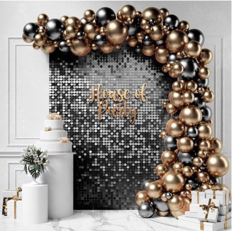 Black Shimmer Wall, Shimmer Backdrop, Décoration Baby Shower, Shimmer Wall Backdrop, House Party Decorations, Sequin Wall, Bachelorette Party Supplies, Sequin Backdrop, Shimmer Wall