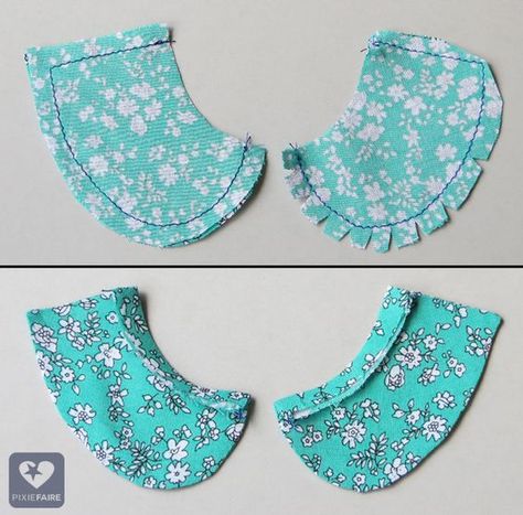 This week, I show you how to spruce up a tee by adding a basic, Peter-Pan style collar. I'm going to use the Liberty Jane Trendy Tee pattern (download it for FR This Week, Sewing Collars, Sew Ins, Baby Dress Patterns, Girl Dress Patterns, Baby Clothes Patterns, Pola Sulam, Sewing Lessons, Trendy Tee