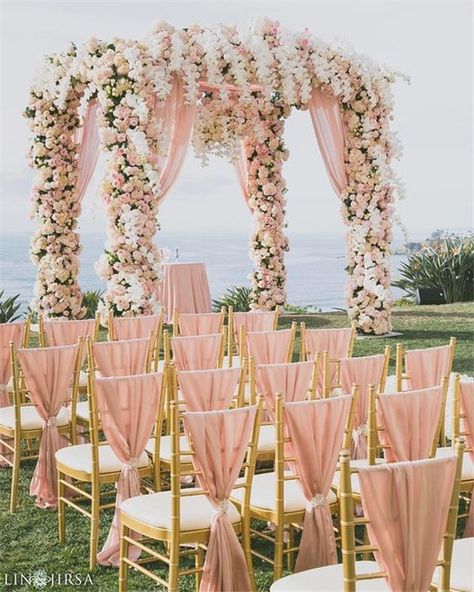 Wedding Colors » 21 Totally Elegant Pink and Gold Wedding Color Ideas » ❤️ More: http://www.weddinginclude.com/2017/07/totally-elegant-pink-and-gold-wedding-color-ideas/ Metallic Wedding Colors, Wedding Rose Gold Theme, Rose Gold Theme, Gold Wedding Colors, Metallic Wedding, Gold Wedding Theme, Pink And Gold Wedding, Wedding Chairs, Rose Gold Wedding