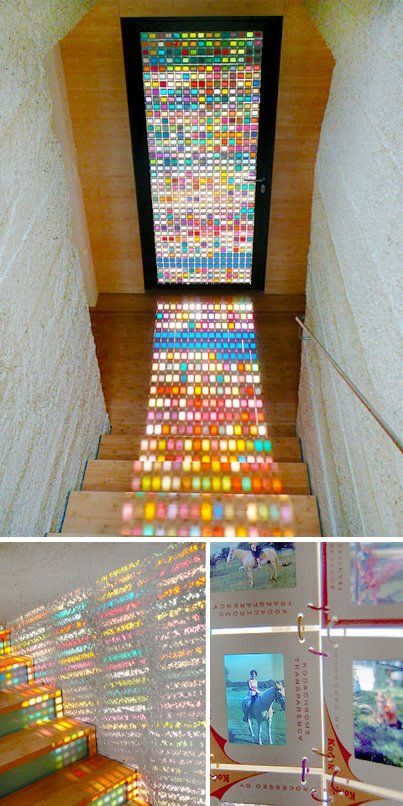 pretty sweet درج السلم, زجاج ملون, Photo Deco, Interior Design Per La Casa, Stained Glass Door, Stunning Interior Design, Laminated Glass, Hus Inspiration, Earthship