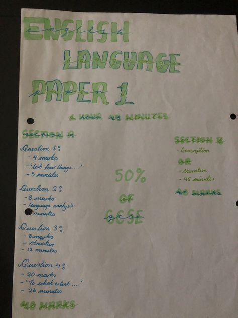 Language Paper 1 Gcse, Aice English General Paper, English Language Paper 1 Revision, English Language Gcse Revision, English Language Revision, Revision English, English Language Paper 1, Gcse Tips, School Work Organization