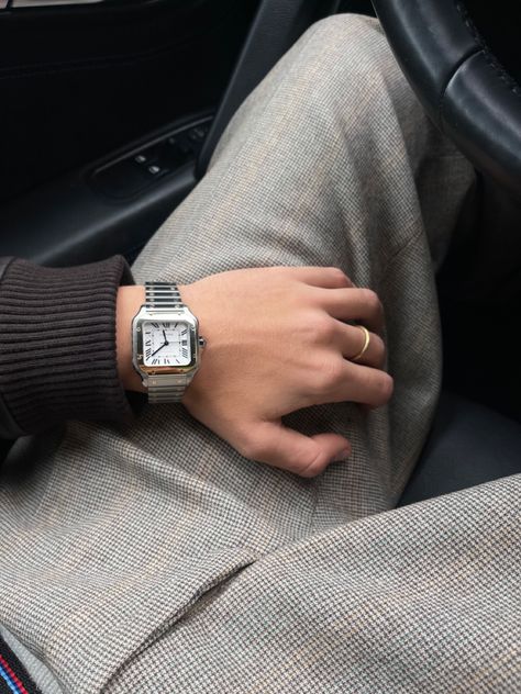 Old Money Watch, Cartier Watches Mens, Casio Vintage Watch, Cartier Men, Stylish Watches Men, Classy Watch, Classy Outfits Men, Fancy Watches, Retro Watches