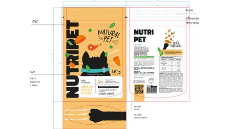 NutriPet – Wet Food for Cats – Packaging Of The World Cat Food Packaging, Dog Treat Packaging, Food For Cats, Treat Packaging, Snacks Packaging, Cat Food Brands, Pet Logo, Study Project, Human Food