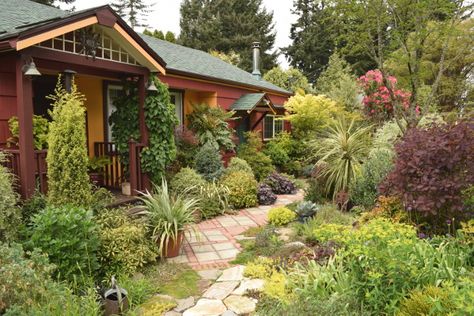 Gardening in the PNW | The World's Best Gardening Blog Washington Native Plant Garden, Pnw Native Plant Landscaping, Pnw Native Garden Design, Seattle Garden Design, Pnw Plants For Garden, Pacific Northwest Yard Landscaping Ideas, Backyard Landscaping Pnw, Portland Front Yard Landscaping, Pnw Pollinator Garden