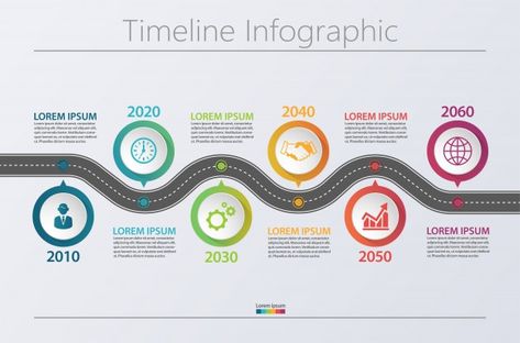 Presentation business road map infograph... | Premium Vector #Freepik #vector #background #infographic #banner #brochure Road Map Infographic, Road Map Template, Road Map Design, Roadmap Infographic, Map Infographic, Experience Map, Timeline Infographic, Progress Bar, Infographic Template