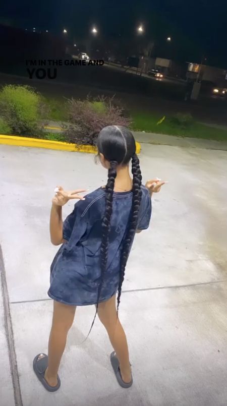 Two Pigtails Hairstyles Braids, 2 Pigtail Braids With Weave, 2 Braids Pigtails, Pigtails With Weave, Pigtails For Black Women, Ponytail Braided Hairstyles, Two Braids Hairstyle Black Women, Korea Hairstyle, Black Hair Protective Styles