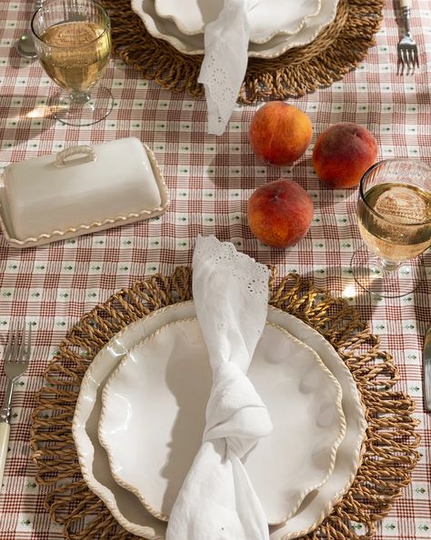 McGee & Co. x Loeffler Randall Delilah Broderie Napkins (Set of 4) Vintage Thanksgiving Tablescapes, Coastal Thanksgiving, Twisted Top, Ceramic Butter Dish, Thanksgiving Tablescape, Thanksgiving Tablescapes, Mcgee & Co, Thanksgiving Celebration, Loeffler Randall