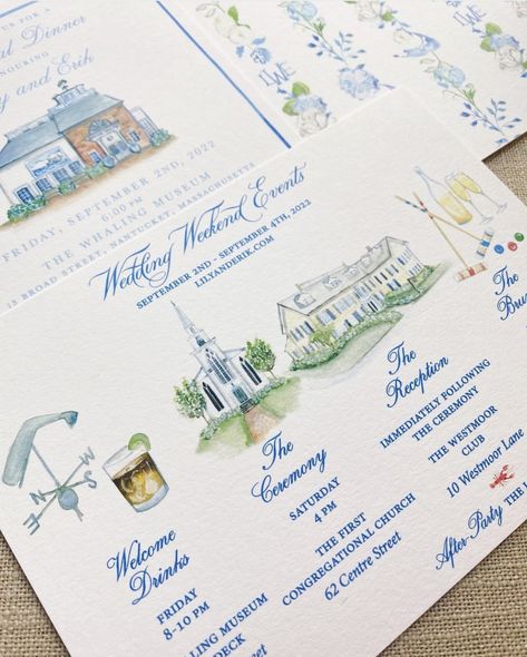 Statement Flowers Wedding, About Shucking Time Wedding, California Coastal Wedding Decor, Romantic Southern Wedding, Watercolor Wedding Suite, Blue And White Wedding Crest, September Coastal Wedding, French Countryside Wedding Theme, Coastal Classic Wedding