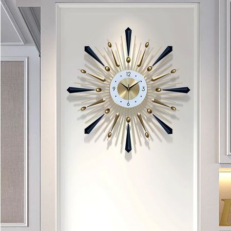 Wall Clock Luxury, Wall Clock Light, Wall Clocks Living Room, Home Clock, Clock Living Room, Wall Watch, Art Light, Minimalist Room, Security Cameras For Home