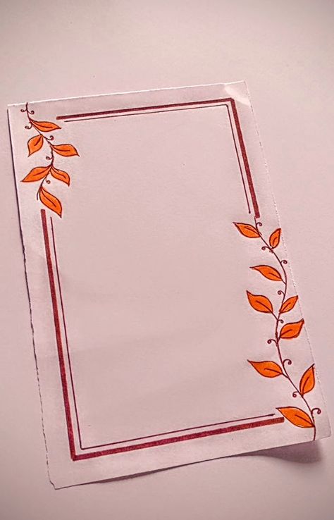 Flower Border For Project, Border Design With Black Pen, Boders Design Pattern Paper, Telugu Border Design For Project, Simple Design For Project, Simple Page Borders, Simple Borders For Projects, Creative Borders For Projects, Colorful Borders Design For Project