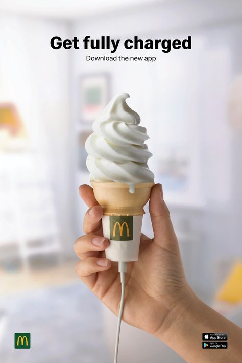 App Ads, Mc Donald's, Clever Advertising, Ads Creative Advertising Ideas, 광고 디자인, Creative Advertising Design, Creative Advertising Campaign, Publicidad Creativa, Food Advertising