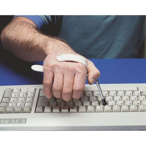 $48.66 · The Touch and Type Stick provides assistance to people with limited functional hand skills. Enjoy typing accurately with the Touch and Type Stick. This type aid may be applied when using typewriters… Adaptive Devices, Adaptive Tools, Importance Of Time Management, Adaptive Equipment, Assistive Devices, Physical Disabilities, Keyboard Typing, Assistive Technology, Online Degree