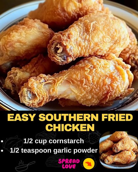 Easy Southern Fried Chicken Southern Fried Chicken Recipe, Bacon Cheeseburger Meatloaf, Beef Tips And Noodles, Rich Banana Bread, Creamy Tomato Soup Recipe, Cheeseburger Meatloaf, Baked Meatloaf, Mexican Casserole Recipe, Chicken Parmesan Pasta