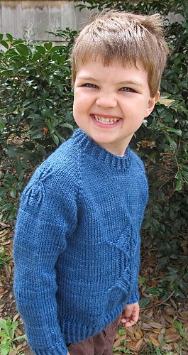 Baby girl sweater knitting pattern