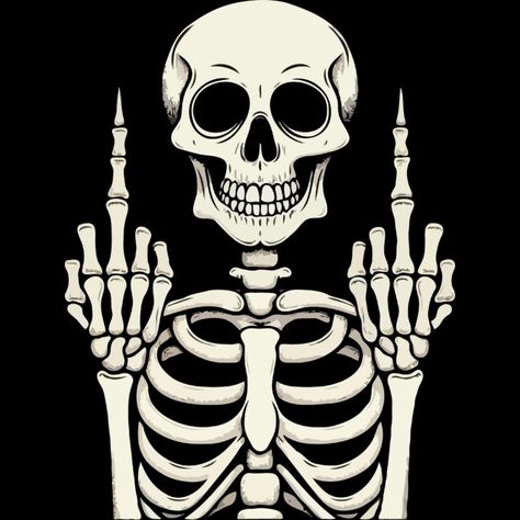 Skeleton Middle Finger is a Men's T-Shirt designed by katzura to illustrate your life and is available at Design By Humans Skeleton Tshirt Design, Skeleton Flipping Off, Skull Middle Finger, Middle Finger Wallpaper, Skeleton Pics, Skeleton Middle Finger, Bone Drawing, Skeleton Tshirt, Artist Branding