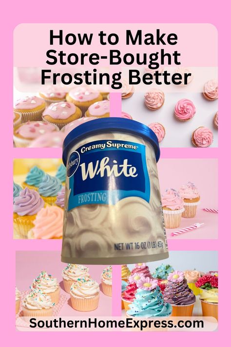 Enhance store-bought frosting and make it better. Discover some tips to improve flavor and texture for a homemade touch. Canned Frosting Tips, Store Bought Frosting, Canned Frosting, Store Bought Cake, Lemon Bread, Homemade Frosting, Frosting Tips, Tasty Chocolate Cake, Yellow Foods