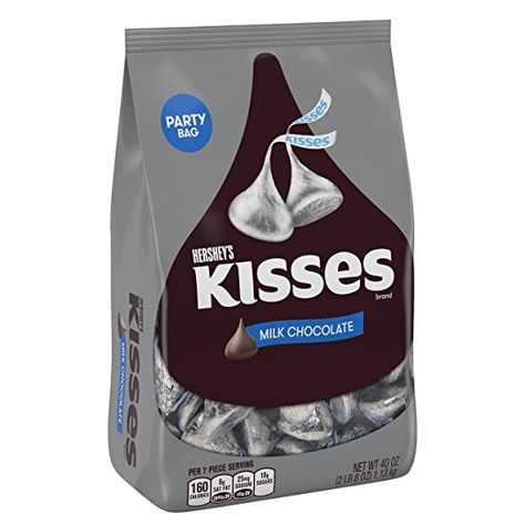 Hershey Kisses Chocolate, Gluten Free Milk, Hershey's Kisses, Milk Chocolate Candy, Kisses Chocolate, Bulk Candy, Hershey Kisses, Candy Party, Party Tableware