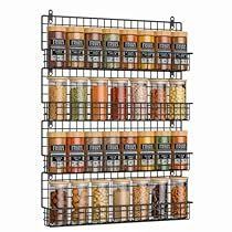 Spice Rack Wall, Seasoning Organizer, Hanging Spice Rack, Kitchen Pantry Doors, Spice Jar Storage, Wall Mounted Spice Rack, Kitchen And Pantry, Spice Rack Organiser, Organizing Wires