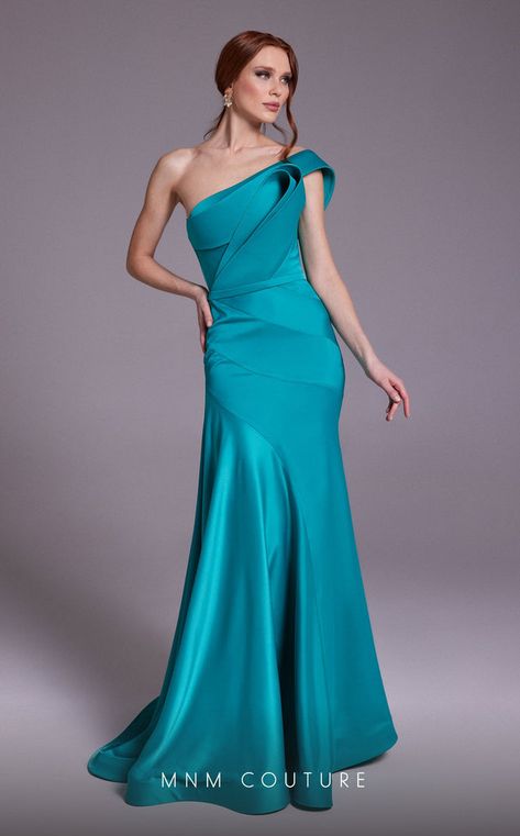 Fall Gowns, Turquoise Gown, Mnm Couture, Couture Evening Dress, Gown Plus Size, Turquoise Dress, Unique Prom Dresses, Couture Dress, Evening Dresses Plus Size