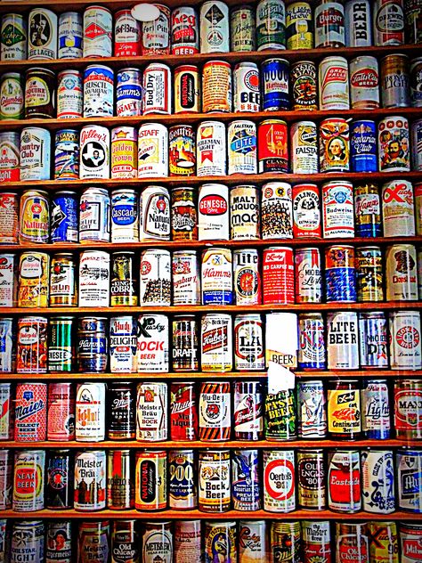 Can Collection, Tanduay Rum, Beer Display, Italian Artwork, Beer Can Collection, Vintage Soda Bottles, Pool Table Room, Beer Collection, Budweiser Beer