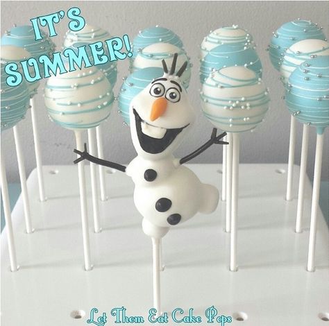 Disney Frozen Olaf cake pop Frozen Olaf Cake, Disney Cake Pops, Olaf Birthday Party, Frozen Cake Pops, Pastel Frozen, Olaf Birthday, Olaf Cake, Frozen Bday Party, Disney Frozen Party