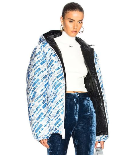 Adidas x Alexander Wang Reversible Puffer Jacket Jacket Over Dress, Reversible Puffer Jacket, Bright Dress, Metallic Jacket, Chic Winter Outfits, Long Puffer Coat, Orange Jacket, Puffy Coat, Winter Outfit Inspiration