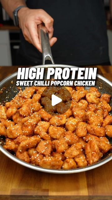 Chili Popcorn, Easy High Protein Meal Prep, Harvest Bowls, Protein Lunches, Sauce Brand, Sweet Sticky Rice, Sweet Chilli Chicken, Easy High Protein Meals, Protein Meal Prep