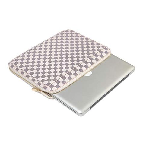 Daisy Rose Checkered Protective Laptop Sleeve case For 13-Inch MacBook pro with slip pocket - Luxury PU Vegan Leather (Cream) - Walmart.com - Walmart.com Macbook Mouse, Macbook Air Case 13 Inch, Rose Bag, Light Gold Color, Laptop Lifestyle, Macbook Air Case, Macbook Pro Case, Laptop Case, Laptop Sleeve