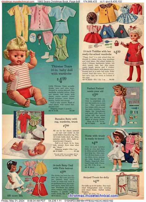 1965 Sears Christmas Book, Page 648 - Catalogs & Wishbooks Historical Decor, Sears Christmas Catalog, Nostalgic Childhood, Store Advertising, Toy Catalogs, Sears Catalog, Dolls Vintage, Great Ads, Retro Stuff