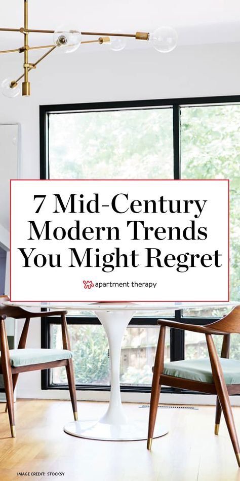 Here are 7 mid-century modern decor trends you might regret, according to designers. #midcenturymodern #mcm #midcenturymoderndecor #decortrends #designtrends Diy Mid Century Modern, Mid Century Modern Floor Lamps, Mid Century Modern Dining Room, Mid Century Modern Interior Design, Mid Century Interior, Mid Century Floor Lamps, Modern Flooring, Mid Century Modern Bedroom, Mid Century Living