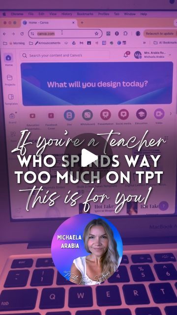 Michaela Arabia  | Teacher, AI Enthusiast, Curriculum Creator | Ready to break up with TPT? It’s time to let CANVA into your life! 🎨✨ this Canva hack for teachers is a game-changer, offering free and... | Instagram Canva For Teachers, Canva Classroom, Canva Hack, Classroom Idea, Canva Tips, Lesson Planning, Classroom Technology, Digital Tools, Canvas Projects