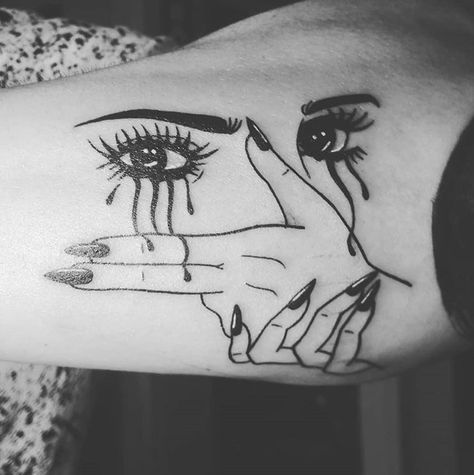 Maneater Tattoo Ideas, Tattoo Anger, Female Eyes Tattoo, Woman Eye Tattoo, Woman Eyes Tattoo, Blindfold Tattoo, Female Eye Tattoo, Women Eyes Tattoo, Bad Girl Tattoo Ideas