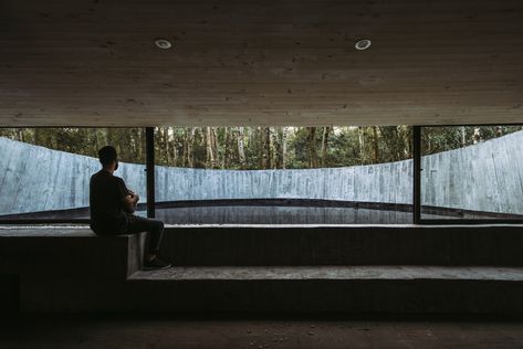 Gallery of Meditation Space Quincho Moholy / José Peña - 9 Meditation Space Architecture, Pool Retaining Wall, Social Housing Architecture, Meditation Center, Meditation Space, Space Architecture, Brutalism, Concept Architecture, Concrete Floors