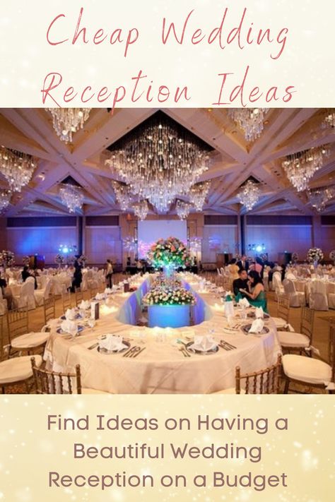 Are you starting to plan your wedding, but wish everything did not cost so much? Get ideas on how to save money on your wedding reception without sacrificing beauty, style elements or your perfectly chosen wedding theme. Wedding Reception | Wedding Reception Ideas | Budget Weddings | Affordable Weddings Wedding Reception Styling Ideas, Wedding Reception At Later Date, Wedding Reception Setup Layout, In Home Wedding Reception, Community Center Wedding Reception, Medium Size Wedding Reception, How To Plan A Wedding Reception, Simple Elegant Wedding Decorations Reception Ideas, Wedding Reception Set Up