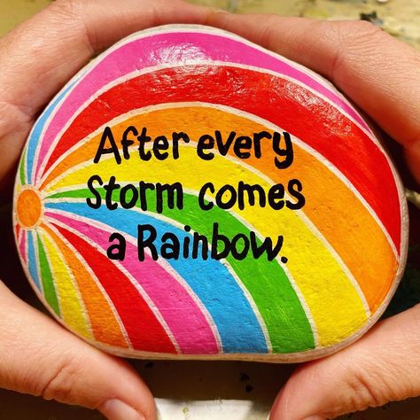 McFloof Makes on Instagram: “If you’re riding a storm at the moment, hang on in there - your rainbow is coming. ⛈🌈 #aftereverystormcomesarainbow #rainbow…”