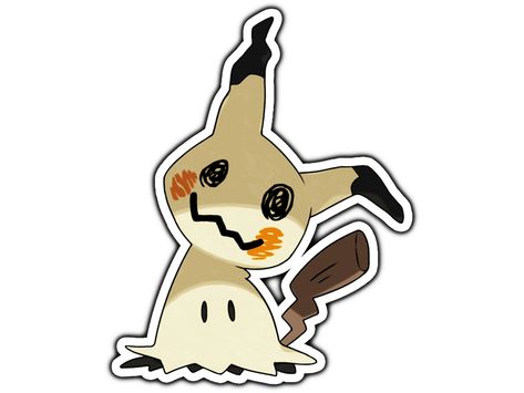 Mimikyu Sticker | Water Resistant Vinyl Sticker by InsanePrints on Etsy Marvel Sticker, Good Stickers, Pokemon Stickers, Bee Sticker, Character Graphic, Him Gifts, For Him Gifts, Anime Stickers, Dog Stickers