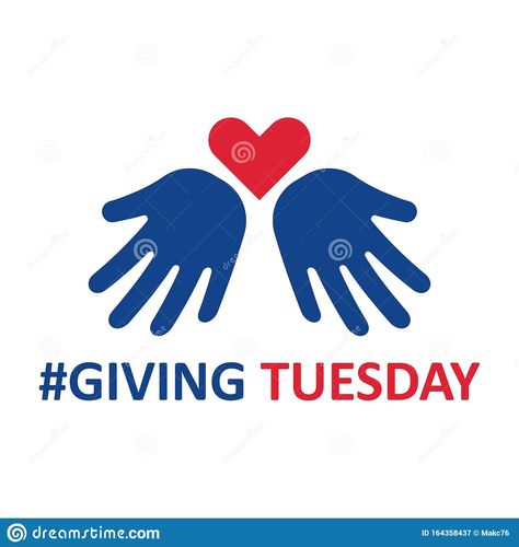 Giving Tuesday Graphics, Giving Tuesday, Charitable Giving, Helping Hands, Peace Gesture, Okay Gesture, Heart Shapes, Vector Illustration, Illustrations