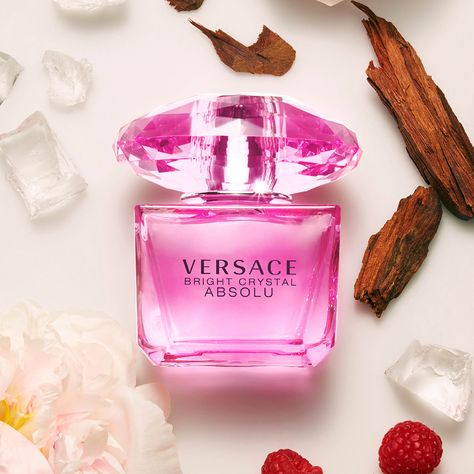 Bright Crystal Absolu - Versace | Sephora Perfume Versace Mujer, Bright Crystal Absolu, Crystal Noir, House Of Versace, Versace Perfume, Bright Crystal, Versace Bright Crystal, Warm Fragrance, Celebrity Perfume