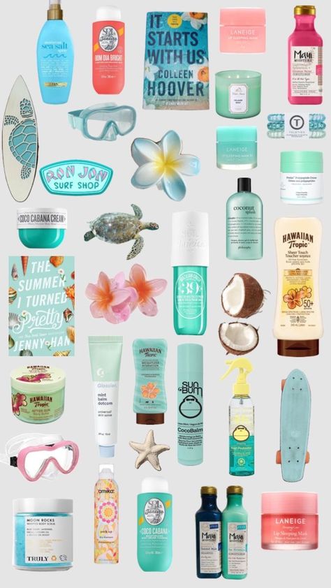 Summer Bag Essentials, Skincare Summer, Summer Necessities, Surf Room, Coconut Dream, Preppy Beach, Preppy Summer Outfits, Skin Care Items, Summer Goals