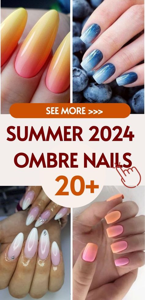 Get ready to stay stylish in Summer 2024 with our chic Ombre Nails! Let our expert team craft stunning gradient manicures blending vibrant summer shades seamlessly. From sunset oranges to ocean blues, these nails exude modern elegance. Whether you opt for a subtle look or prefer bold contrasts, our Ombre Nails will elevate your summer style effortlessly. Embrace the beauty of this trend and let your nails shine with the colors of the season. Gradient Ombre Nails, Turquoise Ombre Nails Teal, Hombre Nail Designs, Ombre Nail Designs 2024, Ombre Short Nails, Two Tone Nail Designs, Ombre Nail Ideas, Ombre Chrome Nails, Summer Tones