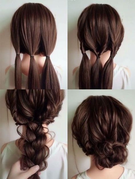 Nigerian Braids Hairstyles, Easy Wedding Hairstyles, Diy Wedding Hair, Kadeřnické Trendy, Easy Wedding, Fesyen Rambut, Simple Wedding Hairstyles, Long Hair Wedding Styles, Peinados Fáciles Para Cabello Corto