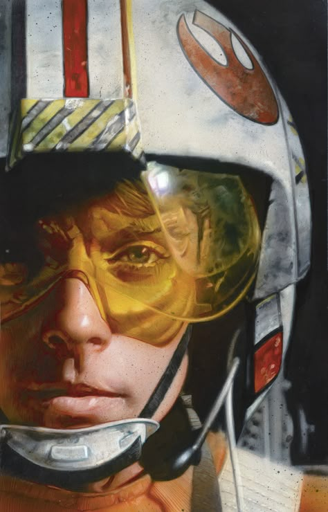 "Luke Skywalker-X Wing Pilot by Greg Staples" by Greg Staples Anakin Vader, Star Wars Luke, Star Wars Luke Skywalker, Cuadros Star Wars, Star Wars Tattoo, Mark Hamill, Star Wars Wallpaper, Star Wars Artwork, X Wing