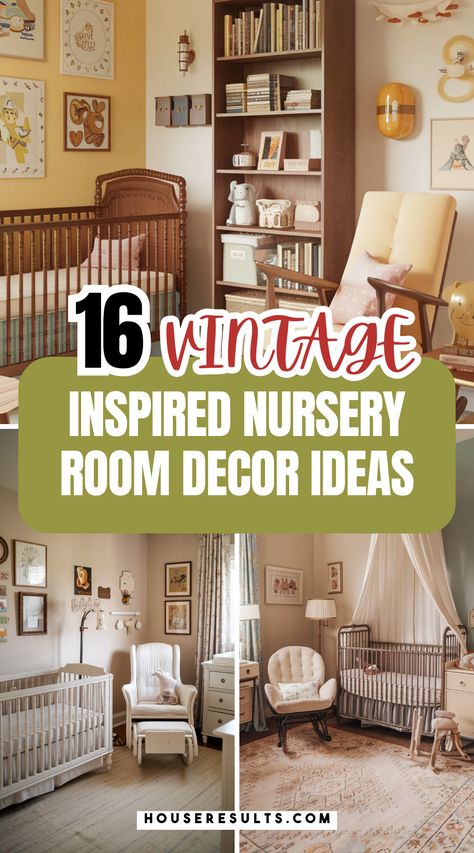 Bring nostalgia into your baby's nursery with vintage-inspired decor! From retro toys to timeless patterns, discover how to create a space that feels warm and inviting. 🌼🛏️ Don't forget to save this pin for unique decorating ideas! Vintage Cottagecore Nursery, Vintage Baby Boy Nursery, Unique Decorating Ideas, Vintage Nursery Boy, Vintage Baby Rooms, Vintage Inspired Nursery, Vintage Baby Girl Nursery, Cottagecore Nursery, Vintage Baby Nursery