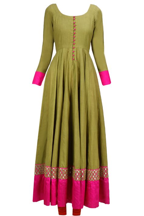 Color Combinations Green, Designer Anarkali Dresses, Anarkali Dresses, Silk Kurti, Salwar Designs, Green Inspiration, Long Gown Dress, Woman Dresses, Long Dress Design