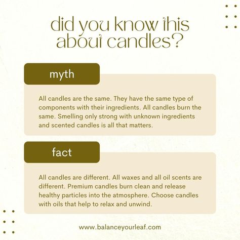 Facts About Candles, Benefits Of Scented Candles, Scented Candles Quotes, Marketing Candles, Candle Marketing, Candles Project, Soy Candle Facts, Candle Benefits, Candle Facts